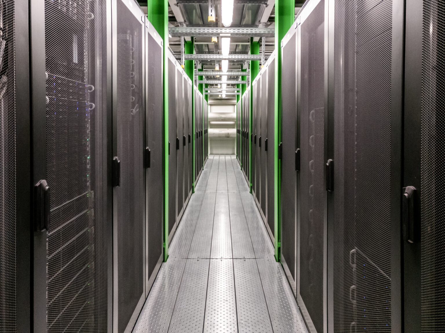 Corridoio di un data center